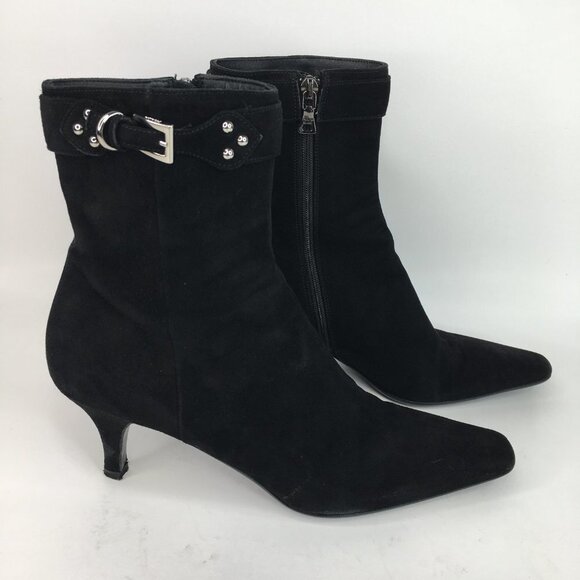 Prada black suede ankle boots Size 37 - Picture 2 of 16